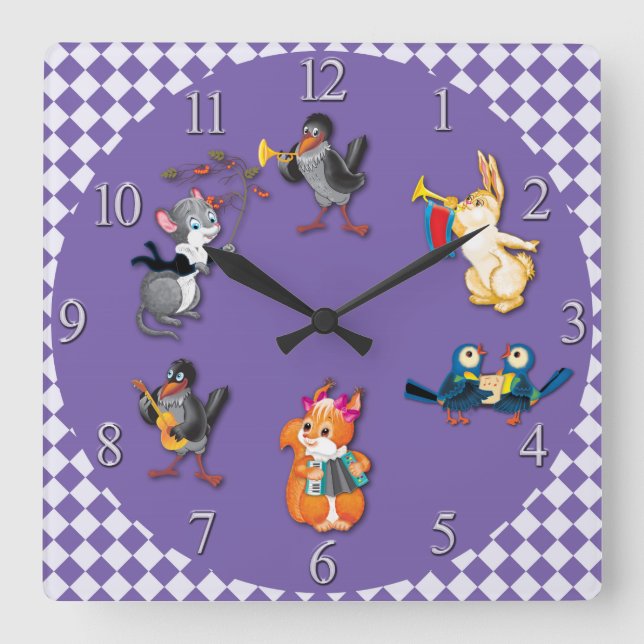 concert square wall clock (Front)