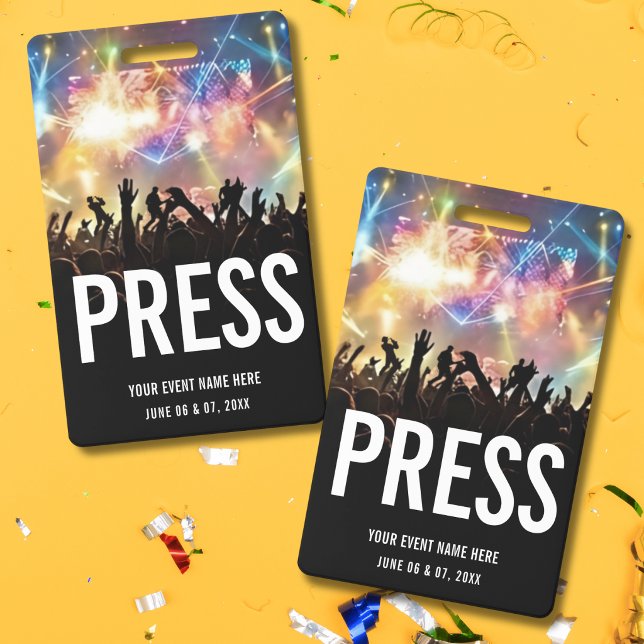 Concert Staff All Access Pass  ID Badge (Creator Uploaded)
