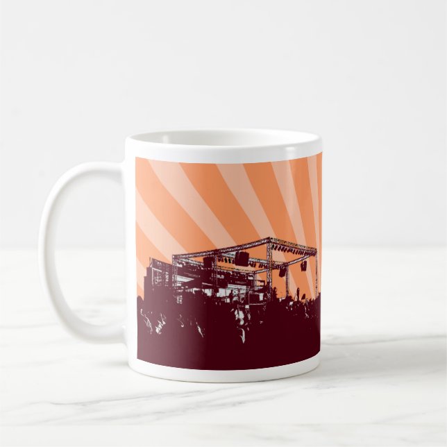 Concert Stage Epic Music Design Show Art Coffee Mug (Left)