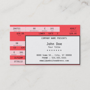 concert ticket