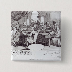 Concert Ticket for Mary's Chapel 15 Cm Square Badge