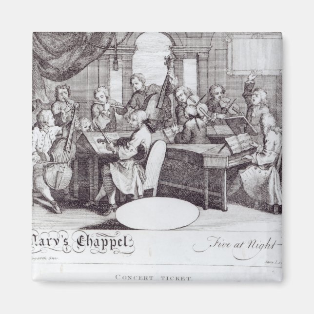 Concert Ticket for Mary's Chapel Magnet (Front)