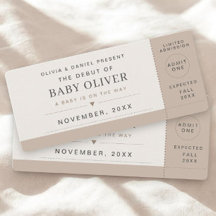 Concert Ticket Pregnancy Announcement