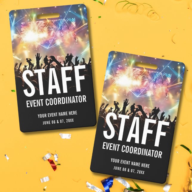 Concert Ticket Staff VIP All Access Pass  ID Badge (Creator Uploaded)