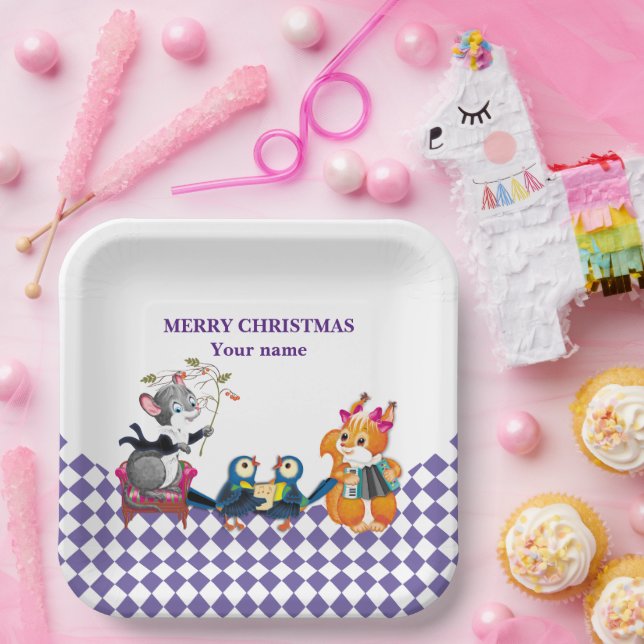 concert Young Animal Paper Plate (Party)