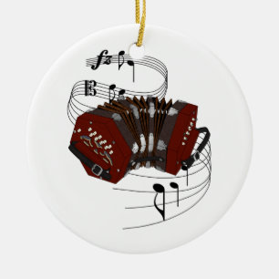 Concertina Ceramic Tree Decoration
