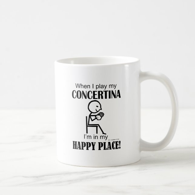 Concertina Happy Place Coffee Mug (Right)