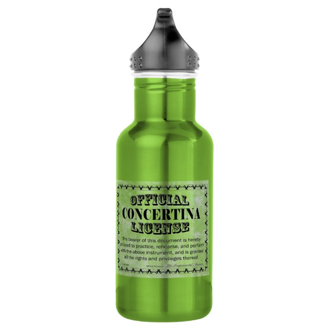 Concertina License 532 Ml Water Bottle (Right)
