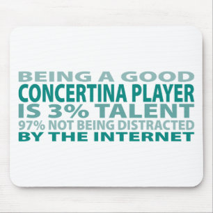 Concertina Player 3% Talent Mouse Mat