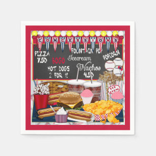 Concessions, Red-PAPER PARTY NAPKINS
