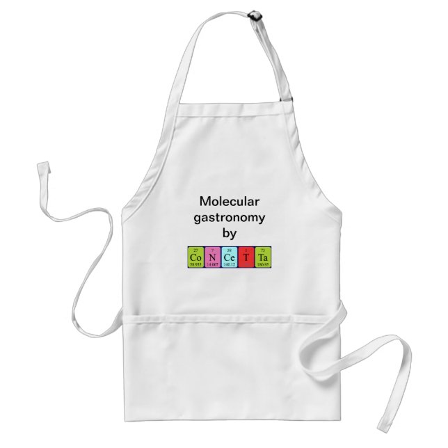 Concetta periodic table name apron (Front)