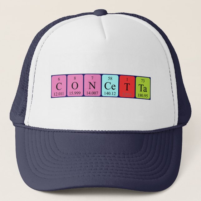Concetta periodic table name hat (Front)