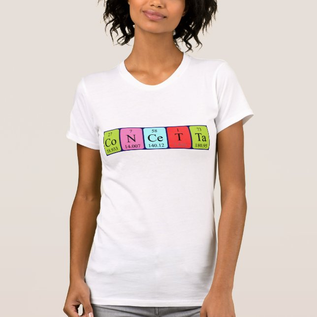 Concetta periodic table name shirt (Front)