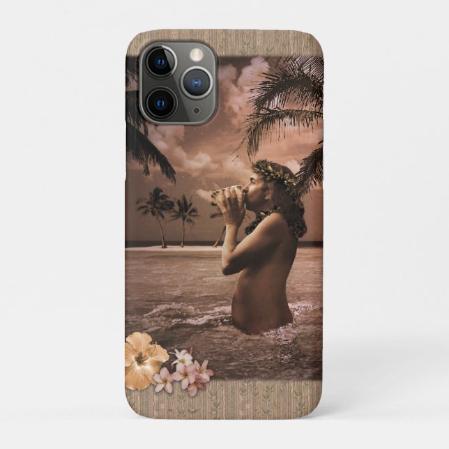 Conch Blowing Case-Mate iPhone Case (Back)