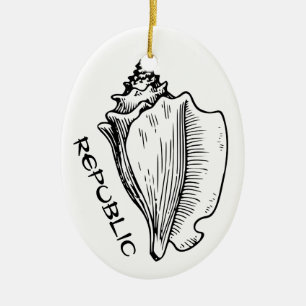 Conch Republic Ceramic Tree Decoration