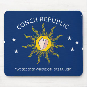 Conch Republic Flag Mouse Mat