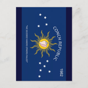 Conch Republic Flag Postcard