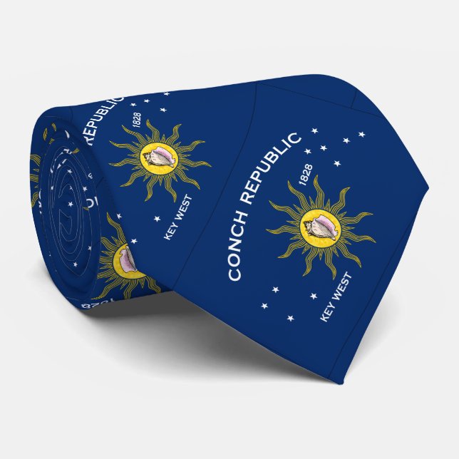 Conch Republic Flag Tie (Rolled)