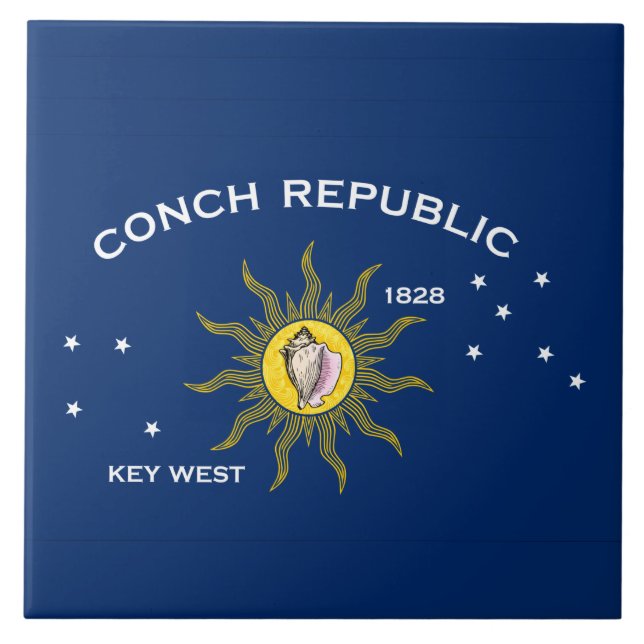 Conch Republic Flag Tile (Front)