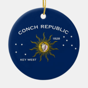 Conch Republic Key West Ceramic Tree Decoration