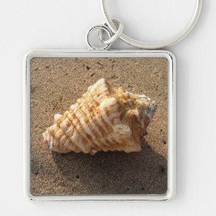 Conch Sea Shell Sand Beach Keychain