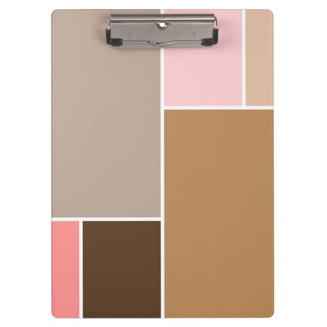 Conch Seashell Colour Blocks Clipboard (Front)