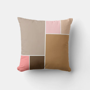Conch Seashell Colour Blocks Cushion