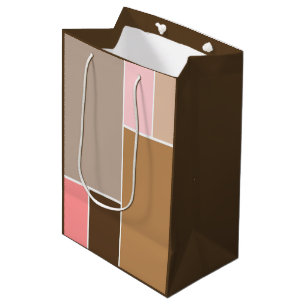 Conch Seashell Colour Blocks Medium Gift Bag