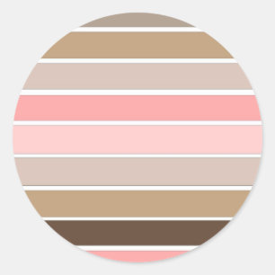 Conch Seashell Colours Classic Round Sticker