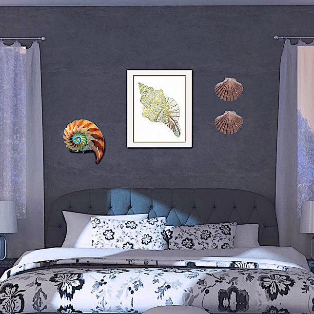 Conch Seashell Foil Prints (Creator Uploaded)