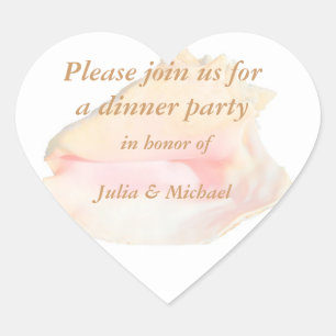 Conch Seashell Heart Shape Heart Sticker