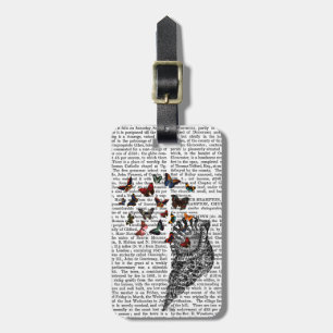 Conch Shell and Butterflies 2 Luggage Tag