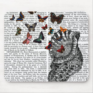 Conch Shell and Butterflies 2 Mouse Mat
