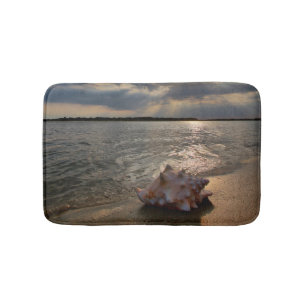 Conch Shell At Beach St. Augustine, Fl Bath Mat