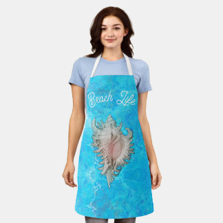 Conch Shell "Beach Life" Apron