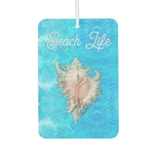 Conch Shell "Beach Life" Car Air Freshener