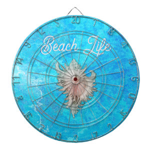 Conch Shell "Beach Life"  Dartboard