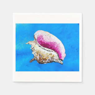 Conch Shell Cocktail Napkin