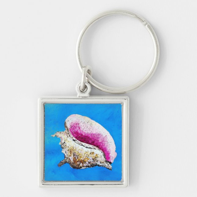 Conch Shell Keychain (Front)