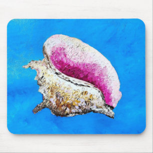 Conch Shell Mouse Pad