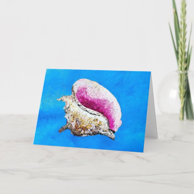 Conch Shell Note Card <Blank Inside> (Front)