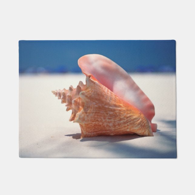 Conch Shell On Beach 2 Doormat (Front)