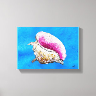 Conch Shell Painting on Canvas