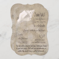 Conch Shell Party Invitation