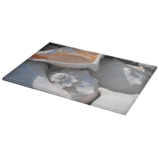 Conch Shells Closeup Cutting Board (Corner)
