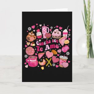 Concha See Te Amo Mexican Valentine Cafecito Chism Card