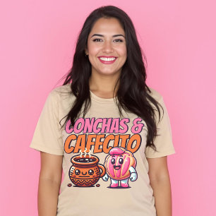 Conchas & Cafecito Spanish Sweet Coffee Pan Dulce T-Shirt
