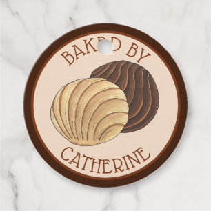 Conchas Mexican Pan Dulce Baked By Homemade Favour Tags