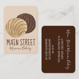 Conchas Mexican Pan Dulce Bread Panadería Bakery Business Card
