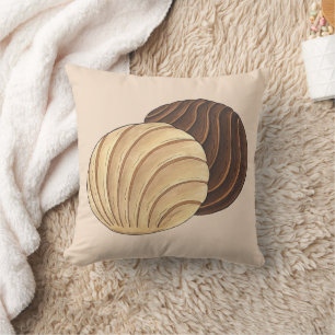 Conchas Mexican Pan Dulce Sweet Bread Panadería Cushion